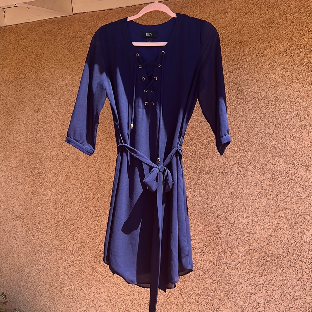 Cris Cross Neckline Dress